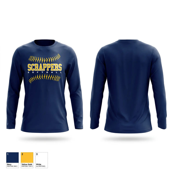 Long Sleeve Performance Shirt, Scrappers, Softball, Teamtime, Team time, sublimation, custom sports apparel, team uniforms, spirit wear, spiritwear, sports uniforms, custom shirts, team store, custom team store, fundraiser sports, apparel fundraiser