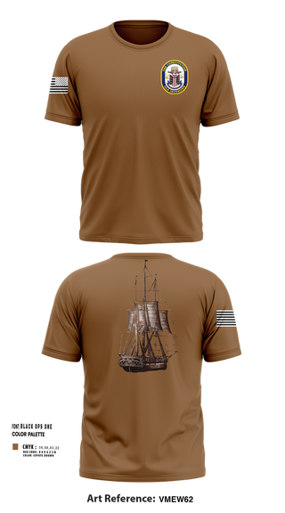 Short Sleeve Performance Shirt, USS CONSTITUTION, , Teamtime, Team time, sublimation, custom sports apparel, team uniforms, spirit wear, spiritwear, sports uniforms, custom shirts, team store, custom team store, fundraiser sports, apparel fundraiser