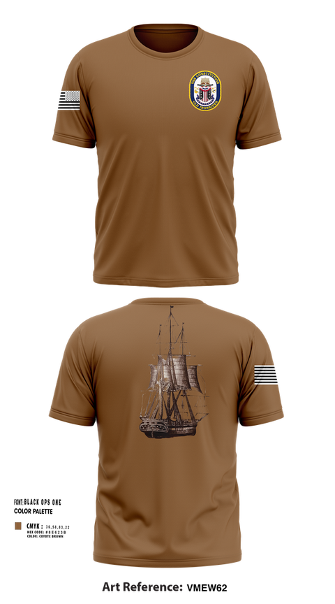 Short Sleeve Performance Shirt, USS CONSTITUTION, , Teamtime, Team time, sublimation, custom sports apparel, team uniforms, spirit wear, spiritwear, sports uniforms, custom shirts, team store, custom team store, fundraiser sports, apparel fundraiser