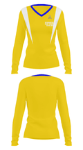 Springfield High School Bowling 98266718 Women's Long Sleeve V-neck Shirt - 29