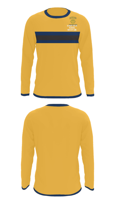 Ilwaco High School Wrestling 7421993 Long Sleeve Performance Shirt - 23