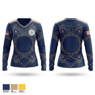 Womens Long Sleeve Vneck Shirt, Office of the Fulton County Solicitor General, Police, Teamtime, Team time, sublimation, custom sports apparel, team uniforms, spirit wear, spiritwear, sports uniforms, custom shirts, team store, custom team store, fundraiser sports, apparel fundraiser