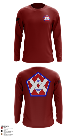 Long Sleeve Performance Shirt, 55th Sustainment Brigade, , Teamtime, Team time, sublimation, custom sports apparel, team uniforms, spirit wear, spiritwear, sports uniforms, custom shirts, team store, custom team store, fundraiser sports, apparel fundraiser