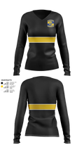 The Black Knights 53401039 Women's Long Sleeve V-neck Shirt - 21