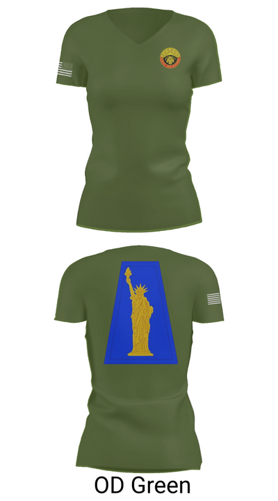 389th CSSB 42999540 Women's Short Sleeve V-neck Shirt - 48
