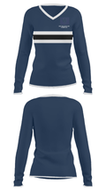 West York Boys Club Basketball 46049380 Women's Long Sleeve V-neck Shirt - 33