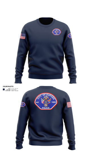 Crew Neck Sweatshirt, EUPORA POLICE DEPARTMENT, Police, Teamtime, Team time, sublimation, custom sports apparel, team uniforms, spirit wear, spiritwear, sports uniforms, custom shirts, team store, custom team store, fundraiser sports, apparel fundraiser