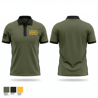 Short Sleeve Performance Polo, Greene County Sheriff’s Department, Police, Teamtime, Team time, sublimation, custom sports apparel, team uniforms, spirit wear, spiritwear, sports uniforms, custom shirts, team store, custom team store, fundraiser sports, apparel fundraiser