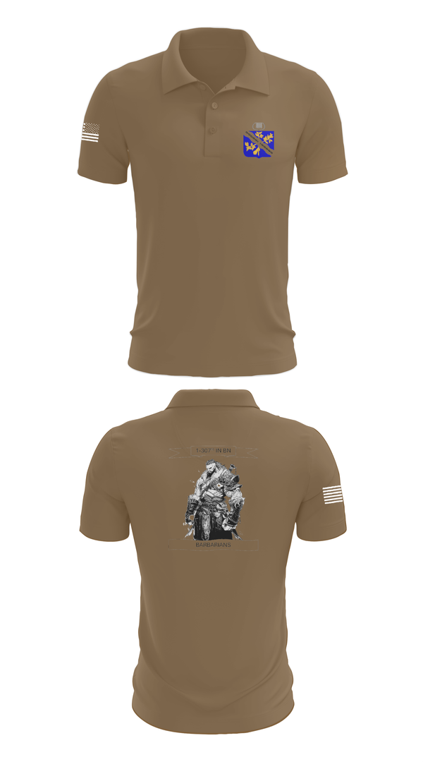 Short Sleeve Performance Polo, 1-306th IN BN, , Teamtime, Team time, sublimation, custom sports apparel, team uniforms, spirit wear, spiritwear, sports uniforms, custom shirts, team store, custom team store, fundraiser sports, apparel fundraiser