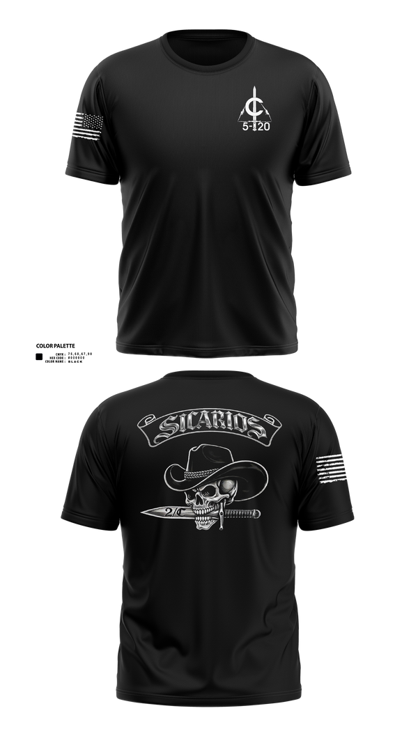 Old School Cotton Feel Shirt, 2/C Sicarios, Army, Teamtime, Team time, sublimation, custom sports apparel, team uniforms, spirit wear, spiritwear, sports uniforms, custom shirts, team store, custom team store, fundraiser sports, apparel fundraiser
