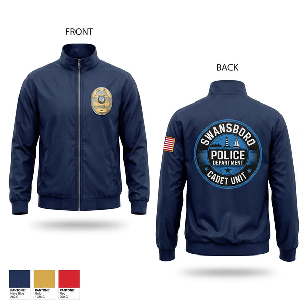 Windbreaker, Swansboro Police cadet unit, Police, Teamtime, Team time, sublimation, custom sports apparel, team uniforms, spirit wear, spiritwear, sports uniforms, custom shirts, team store, custom team store, fundraiser sports, apparel fundraiser
