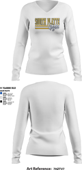 South Platte Knights Volleyball 49562673 Women's Long Sleeve V-neck Shirt - 4