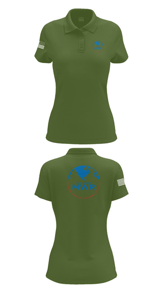 Womens Short Sleeve Performance Polo, FAMILY AND MORALE, WELFARE AND RECREATION, , Teamtime, Team time, sublimation, custom sports apparel, team uniforms, spirit wear, spiritwear, sports uniforms, custom shirts, team store, custom team store, fundraiser sports, apparel fundraiser