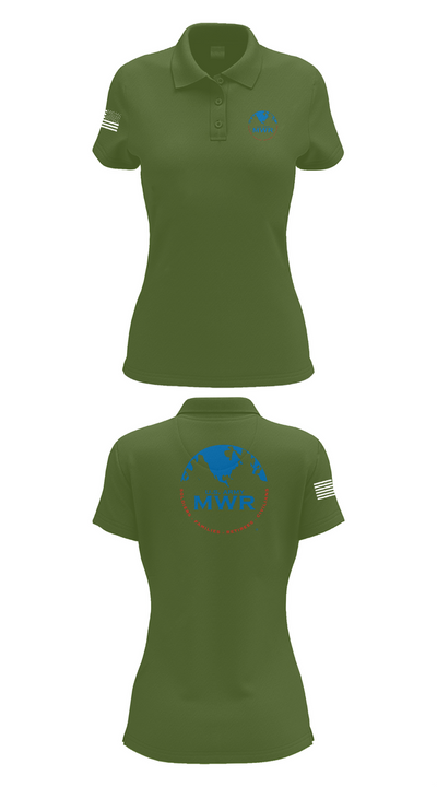 FAMILY AND MORALE, WELFARE AND RECREATION 29684136 Women's Short Sleeve Performance Polo  - 55