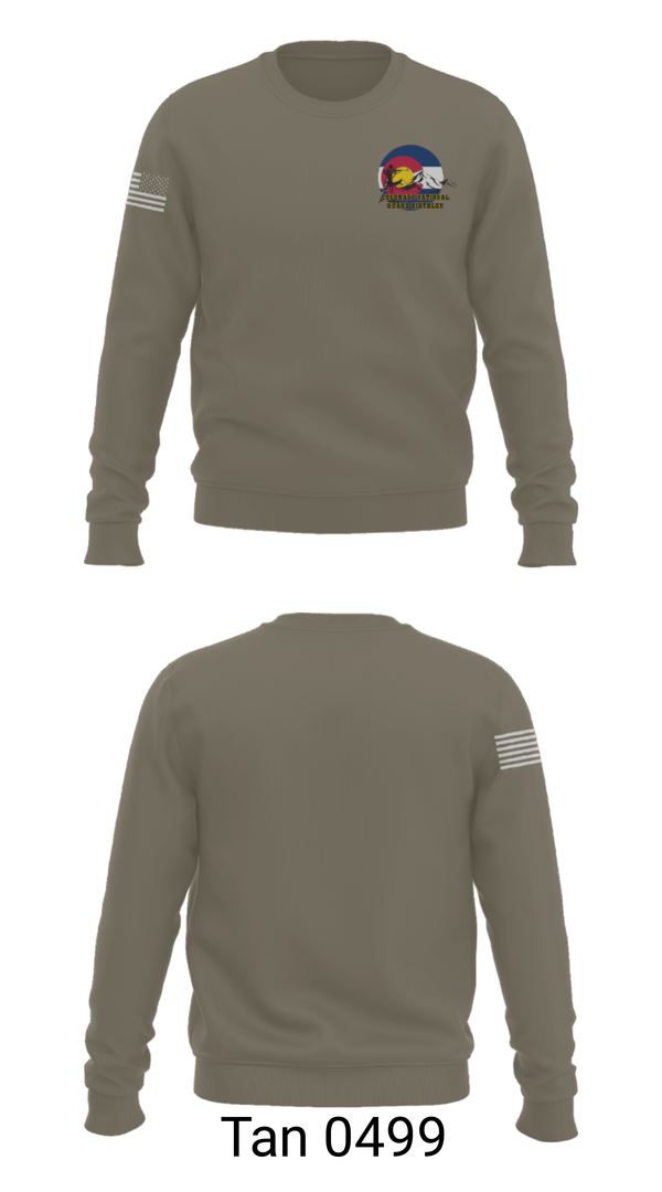 Crew Neck Sweatshirt, Colorado National Guard Biathlon Team, National Guard, Teamtime, Team time, sublimation, custom sports apparel, team uniforms, spirit wear, spiritwear, sports uniforms, custom shirts, team store, custom team store, fundraiser sports, apparel fundraiser