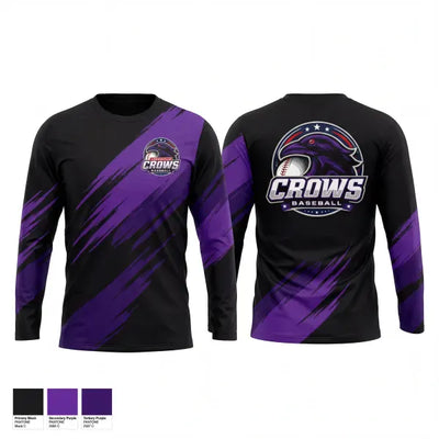 Loganville Crows 50952564 Long Sleeve Performance Shirt 1