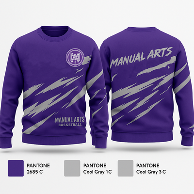 Manual Arts Basketball 90982455 Crew Neck Sweatshirt - 1