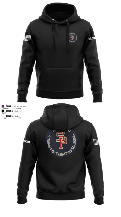 AFJROTC MS-081 DRONE TEAM 88778530 Hoodie - 225
