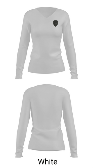 Womens Long Sleeve Vneck Shirt, Millvale, Police, Teamtime, Team time, sublimation, custom sports apparel, team uniforms, spirit wear, spiritwear, sports uniforms, custom shirts, team store, custom team store, fundraiser sports, apparel fundraiser