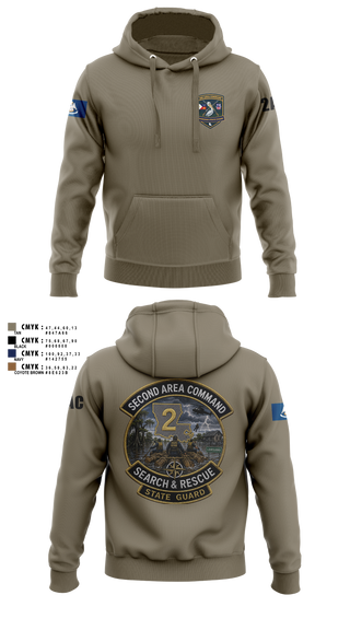 Hoodie, Louisiana State Guard, Army, Teamtime, Team time, sublimation, custom sports apparel, team uniforms, spirit wear, spiritwear, sports uniforms, custom shirts, team store, custom team store, fundraiser sports, apparel fundraiser