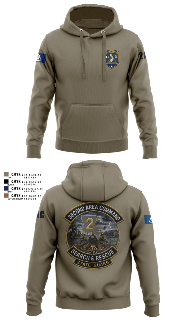 Hoodie, Louisiana State Guard, Army, Teamtime, Team time, sublimation, custom sports apparel, team uniforms, spirit wear, spiritwear, sports uniforms, custom shirts, team store, custom team store, fundraiser sports, apparel fundraiser