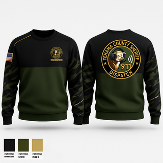 Crew Neck Sweatshirt, TCSO DISPATCH, , Teamtime, Team time, sublimation, custom sports apparel, team uniforms, spirit wear, spiritwear, sports uniforms, custom shirts, team store, custom team store, fundraiser sports, apparel fundraiser
