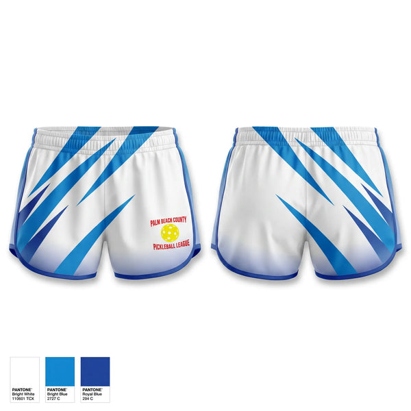Womens Shorts, Palm Beach County Pickleball League, , Teamtime, Team time, sublimation, custom sports apparel, team uniforms, spirit wear, spiritwear, sports uniforms, custom shirts, team store, custom team store, fundraiser sports, apparel fundraiser