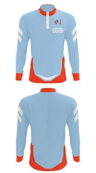 Quarter Zip Jacket, Monterey High School Wrestling, Wrestling, Teamtime, Team time, sublimation, custom sports apparel, team uniforms, spirit wear, spiritwear, sports uniforms, custom shirts, team store, custom team store, fundraiser sports, apparel fundraiser
