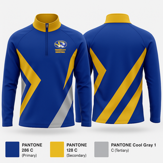 Quarter Zip Jacket, Tranquillity High School Basketball, Women's Basketball, Teamtime, Team time, sublimation, custom sports apparel, team uniforms, spirit wear, spiritwear, sports uniforms, custom shirts, team store, custom team store, fundraiser sports, apparel fundraiser