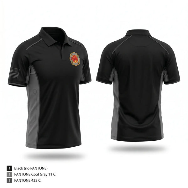Short Sleeve Performance Polo, Atmore Fire Department, Fire Department, Teamtime, Team time, sublimation, custom sports apparel, team uniforms, spirit wear, spiritwear, sports uniforms, custom shirts, team store, custom team store, fundraiser sports, apparel fundraiser