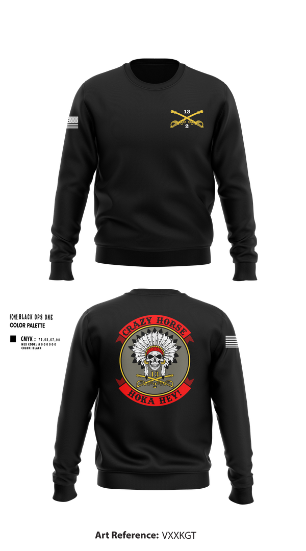 Crew Neck Sweatshirt, C TROOP 2/13 CAV, , Teamtime, Team time, sublimation, custom sports apparel, team uniforms, spirit wear, spiritwear, sports uniforms, custom shirts, team store, custom team store, fundraiser sports, apparel fundraiser