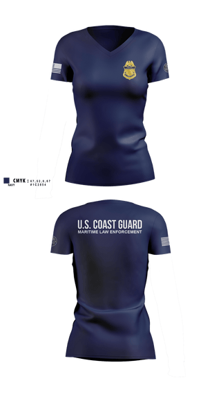 Womens Short Sleeve Vneck Shirt, Sector Miami Boarding Team, Coast Guard, Teamtime, Team time, sublimation, custom sports apparel, team uniforms, spirit wear, spiritwear, sports uniforms, custom shirts, team store, custom team store, fundraiser sports, apparel fundraiser