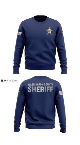Crew Neck Sweatshirt, Washington County Sheriff's Department, Police, Teamtime, Team time, sublimation, custom sports apparel, team uniforms, spirit wear, spiritwear, sports uniforms, custom shirts, team store, custom team store, fundraiser sports, apparel fundraiser