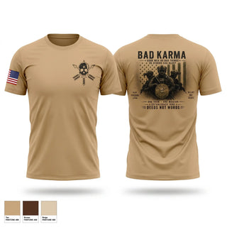 Short Sleeve Performance Shirt, Bad Karma, Army, Teamtime, Team time, sublimation, custom sports apparel, team uniforms, spirit wear, spiritwear, sports uniforms, custom shirts, team store, custom team store, fundraiser sports, apparel fundraiser