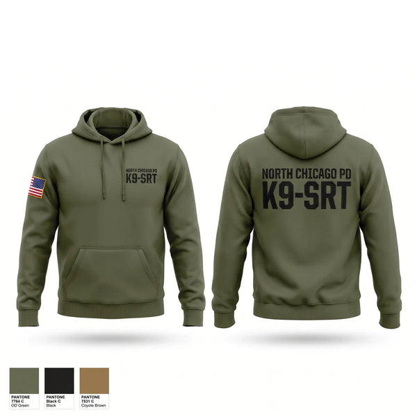 Hoodie, North Chicago PD K9/SRT, Police, Teamtime, Team time, sublimation, custom sports apparel, team uniforms, spirit wear, spiritwear, sports uniforms, custom shirts, team store, custom team store, fundraiser sports, apparel fundraiser