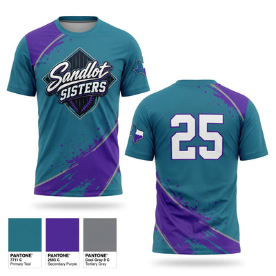 Sandlot Sisters 7482933 Short Sleeve Performance Shirt - 2