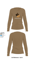 Belchertown High School Cheer 34252098 Women's Long Sleeve V-neck Shirt - 1