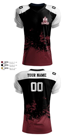 Football Jersey, Whittier Crimson Knights, , Teamtime, Team time, sublimation, custom sports apparel, team uniforms, spirit wear, spiritwear, sports uniforms, custom shirts, team store, custom team store, fundraiser sports, apparel fundraiser