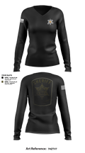 Crawford County Sheriffs office Women's Long Sleeve V-neck Shirt - 21