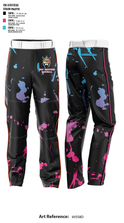 Drip Droppers 47878317 Baseball Pants - 1