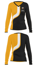 Lincoln-Way Xplosion Basketball Club 73751770 Women's Long Sleeve V-neck Shirt - 36