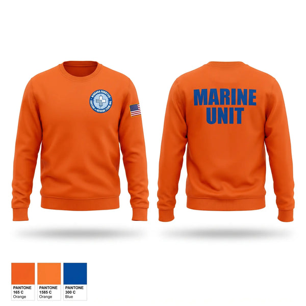 Crew Neck Sweatshirt, NFSAR marine unit, Police, Teamtime, Team time, sublimation, custom sports apparel, team uniforms, spirit wear, spiritwear, sports uniforms, custom shirts, team store, custom team store, fundraiser sports, apparel fundraiser