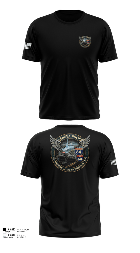 Short Sleeve Performance Shirt, Kenova Police Department, Police, Teamtime, Team time, sublimation, custom sports apparel, team uniforms, spirit wear, spiritwear, sports uniforms, custom shirts, team store, custom team store, fundraiser sports, apparel fundraiser