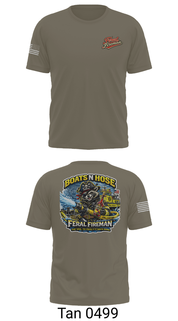 Old School Cotton Feel Shirt, Feral Fireman, Fire Department, Teamtime, Team time, sublimation, custom sports apparel, team uniforms, spirit wear, spiritwear, sports uniforms, custom shirts, team store, custom team store, fundraiser sports, apparel fundraiser