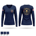 Kerrville Fire Dept 56470140 Women's Long Sleeve V-neck Shirt - 1