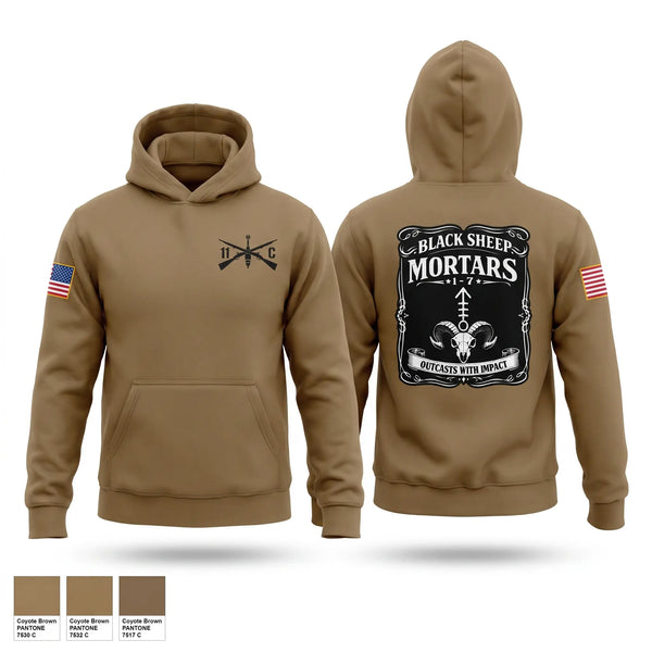 Hoodie, 1-7 Mortars, Army, Teamtime, Team time, sublimation, custom sports apparel, team uniforms, spirit wear, spiritwear, sports uniforms, custom shirts, team store, custom team store, fundraiser sports, apparel fundraiser