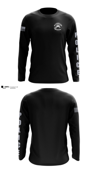 Long Sleeve Performance Shirt, Westmoreland PD, Police, Teamtime, Team time, sublimation, custom sports apparel, team uniforms, spirit wear, spiritwear, sports uniforms, custom shirts, team store, custom team store, fundraiser sports, apparel fundraiser