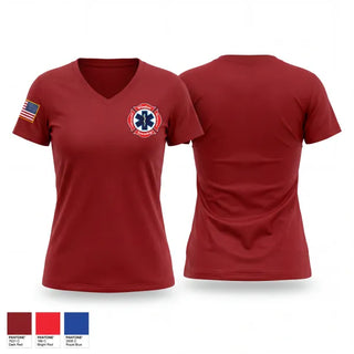 Womens Short Sleeve Vneck Shirt, Windsor Township, Fire Department, Teamtime, Team time, sublimation, custom sports apparel, team uniforms, spirit wear, spiritwear, sports uniforms, custom shirts, team store, custom team store, fundraiser sports, apparel fundraiser