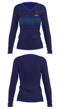 Rocnrod Productions 56748447 Women's Long Sleeve V-neck Shirt - 24