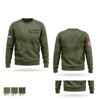 Crew Neck Sweatshirt, 1st battalion 6th marines, Marines, Teamtime, Team time, sublimation, custom sports apparel, team uniforms, spirit wear, spiritwear, sports uniforms, custom shirts, team store, custom team store, fundraiser sports, apparel fundraiser
